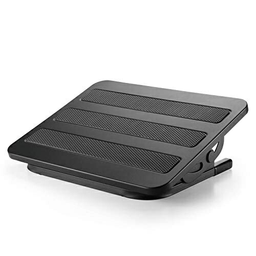 ELECOM Footrest Steel Stepless Adjustment Black PCA-FR01BK