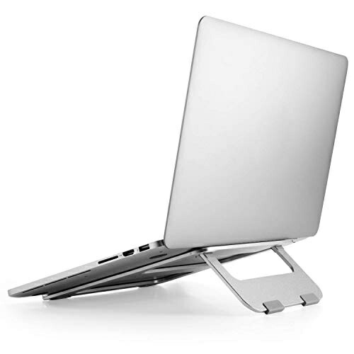 ELECOM Notebook PC Stand, Foldable Compatible with 10.1~15.6-inch Notebook PCs Aluminum Alloy Folded Dimensions: Width 210 × Depth 233 × Height 15 mm Load Capacity: 5 kg Silver PCA-LTSFA7SV