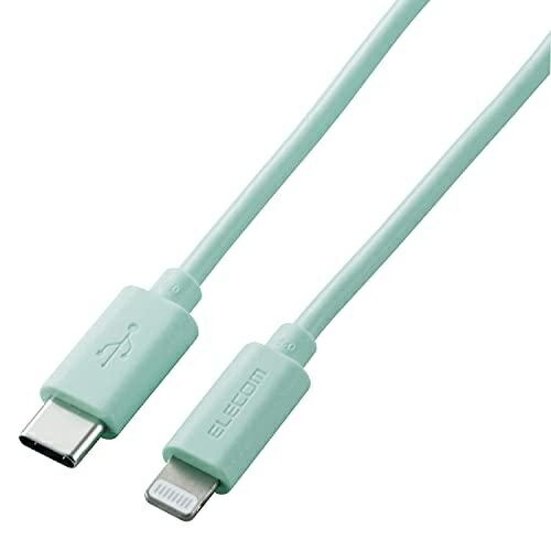 ELECOM USB C(TM)-Lightning Cable for iPhone/iPad/iPod/Magic Keyboard/Magic Mouse/Magic Trackpad Charging Compatible 1.0m Green U2C-APCL10GN