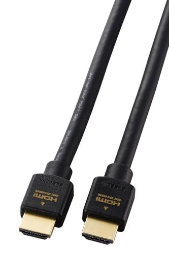 ELECOM HDMI Cable 3m Ultra High Speed 8K/60Hz 4K/120Hz 48Gbps Ultra High Speed  For TVs, PCs, Game Consoles, etc. Black CAC-HD21E30BK2