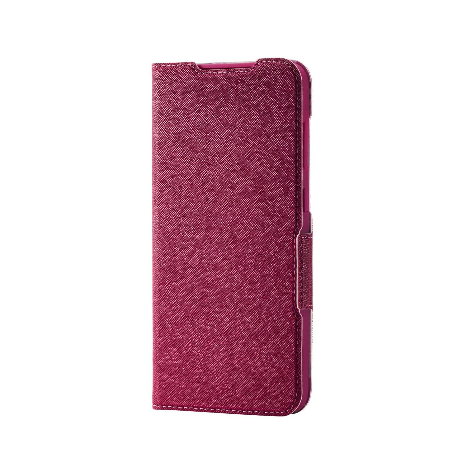 ELECOM Galaxy A36 5G Soft Leather Case Slim Magnetic Flowers Deep Pink PM-G254PLFUJPND