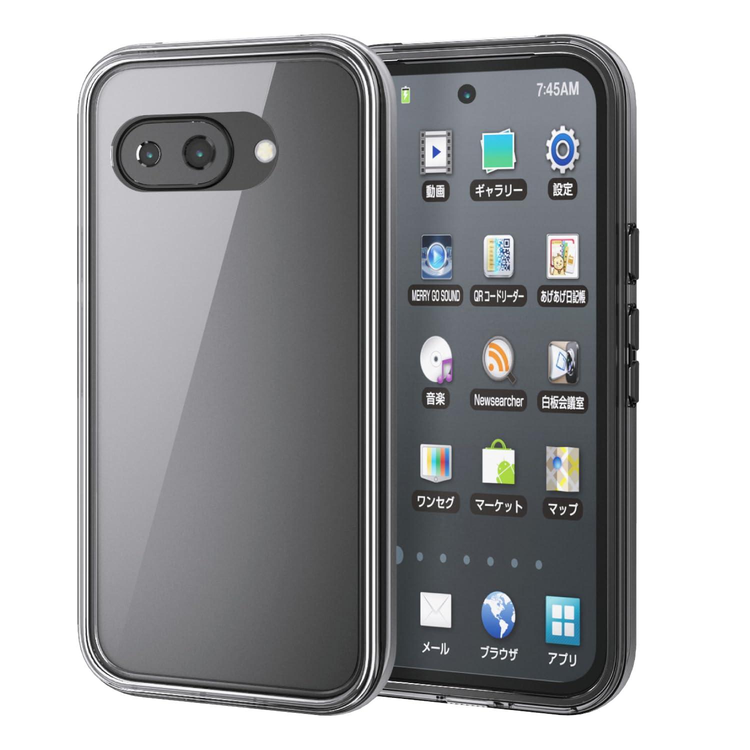 ELECOM Google Pixel 9a MUBRAIN Hybrid Case Full-Circumference Airbag Black × Clear PM-P251HVAIR2BK