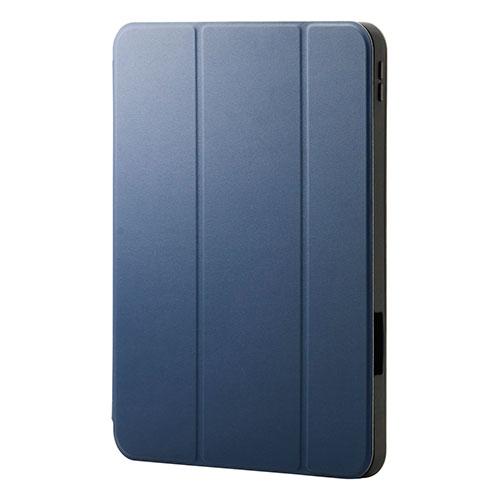 ELECOM 11-inch iPad Pro (M4) Flap Case Shock Absorption Pencil Storage Sleep Mode Compatible Navy TB-A25PMSANV