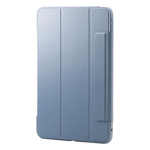 ELECOM 11-inch iPad Pro (M4) Flap Case Slim & Lightweight Color Edge Clear Back Blue Gray TB-A25PMWVFCBG