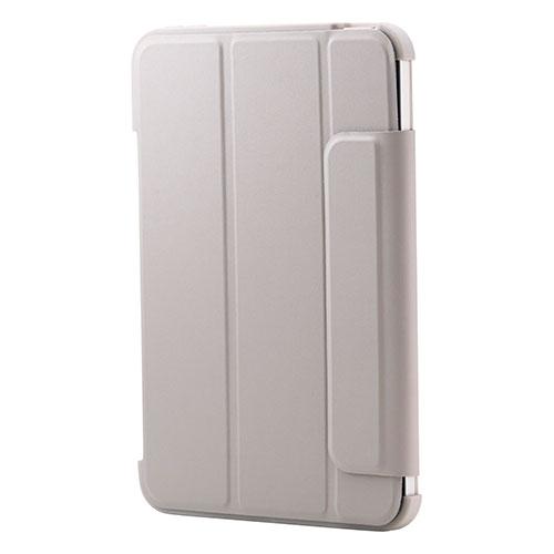ELECOM iPad mini (A17 Pro) Flip Case Slim Lightweight Color Edge Clear Back Gray Beige TB-A25SWVFCGB