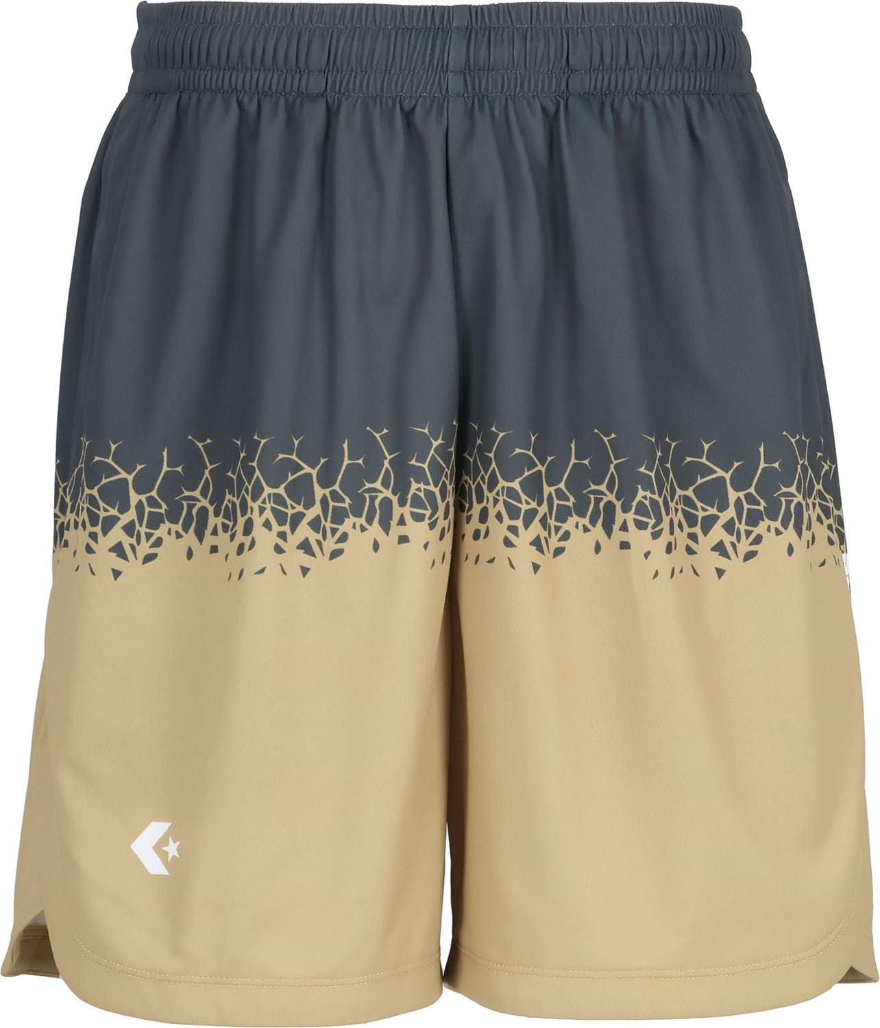 [Converse] Basketball Shorts Gold Series Practice Pants (with Pockets) CBG251854 Charcoal × Champagne
