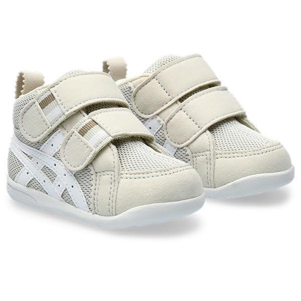 [Sukusuku] First Shoes First~Second Baby Mid-Cut Smoke Gray/White 222 13.5 cm