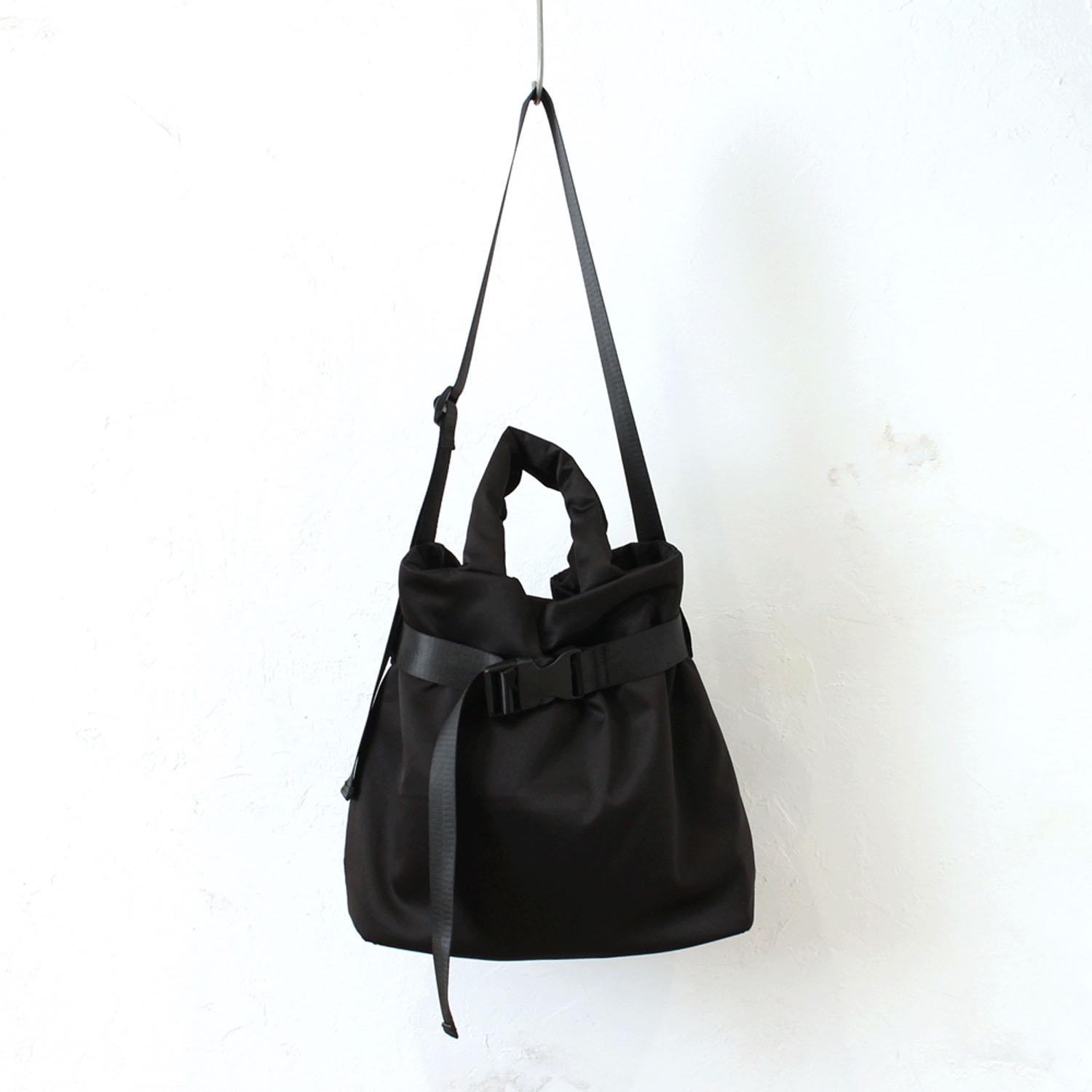 Water-Repellent Belt Design 2-Way Bag - Black