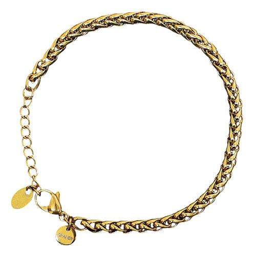 GRANER Stainless Steel Double Screw Bracelet Unisex (Men's & Women's) 17+3cm Gold GR-116