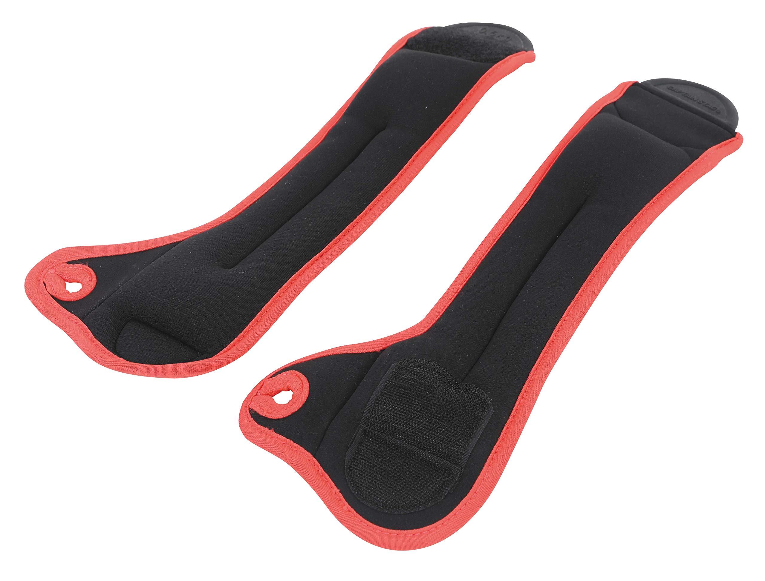 CAPTAIN STAG Weight Training Exercise Fitness Walking Wrist Weights 1.5kg x 2 Black/Red Vit Fit UR-845