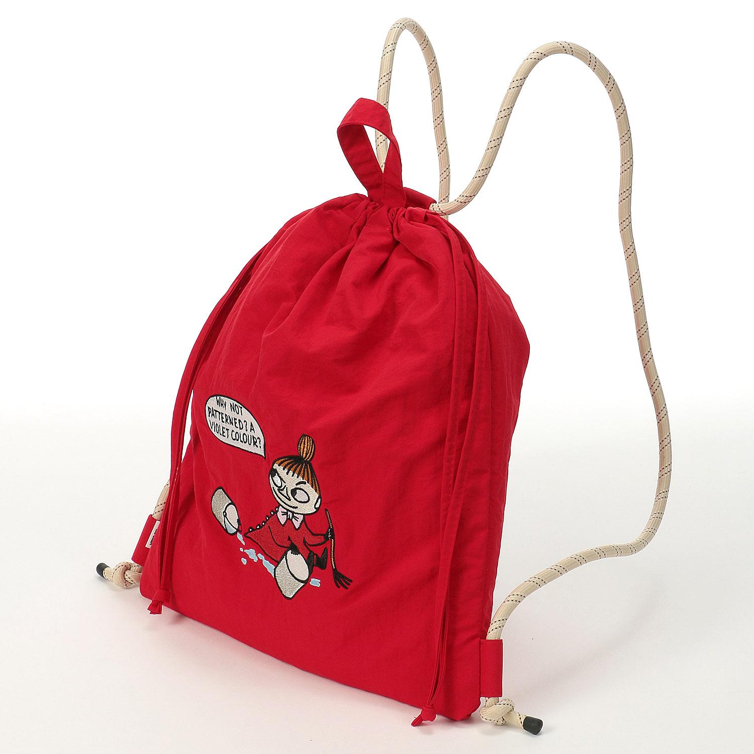 MOOMIN Embroidered Drawstring Bag - New Red - 33