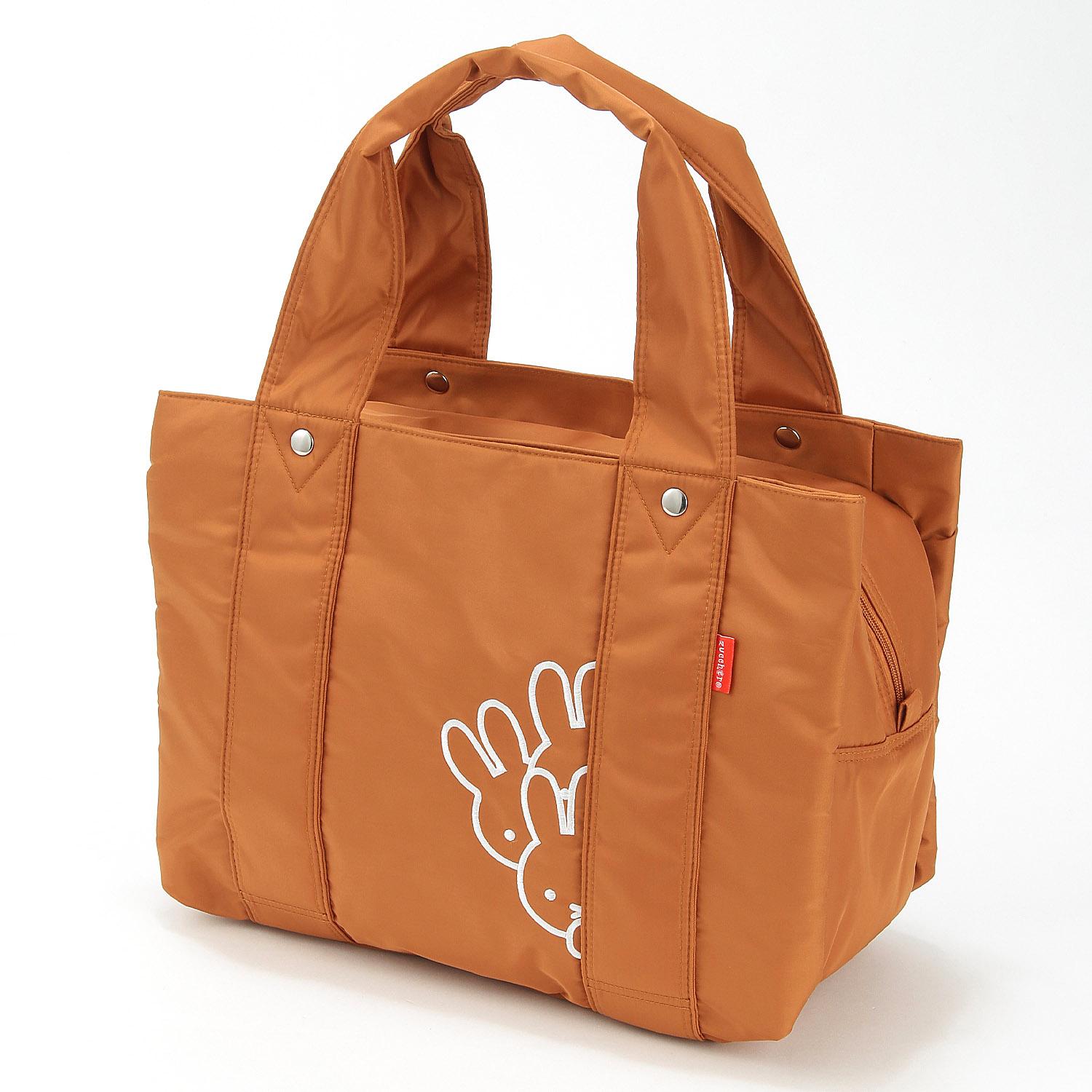 Zucchero × Miffy Embroidered Tote Bag - Brown