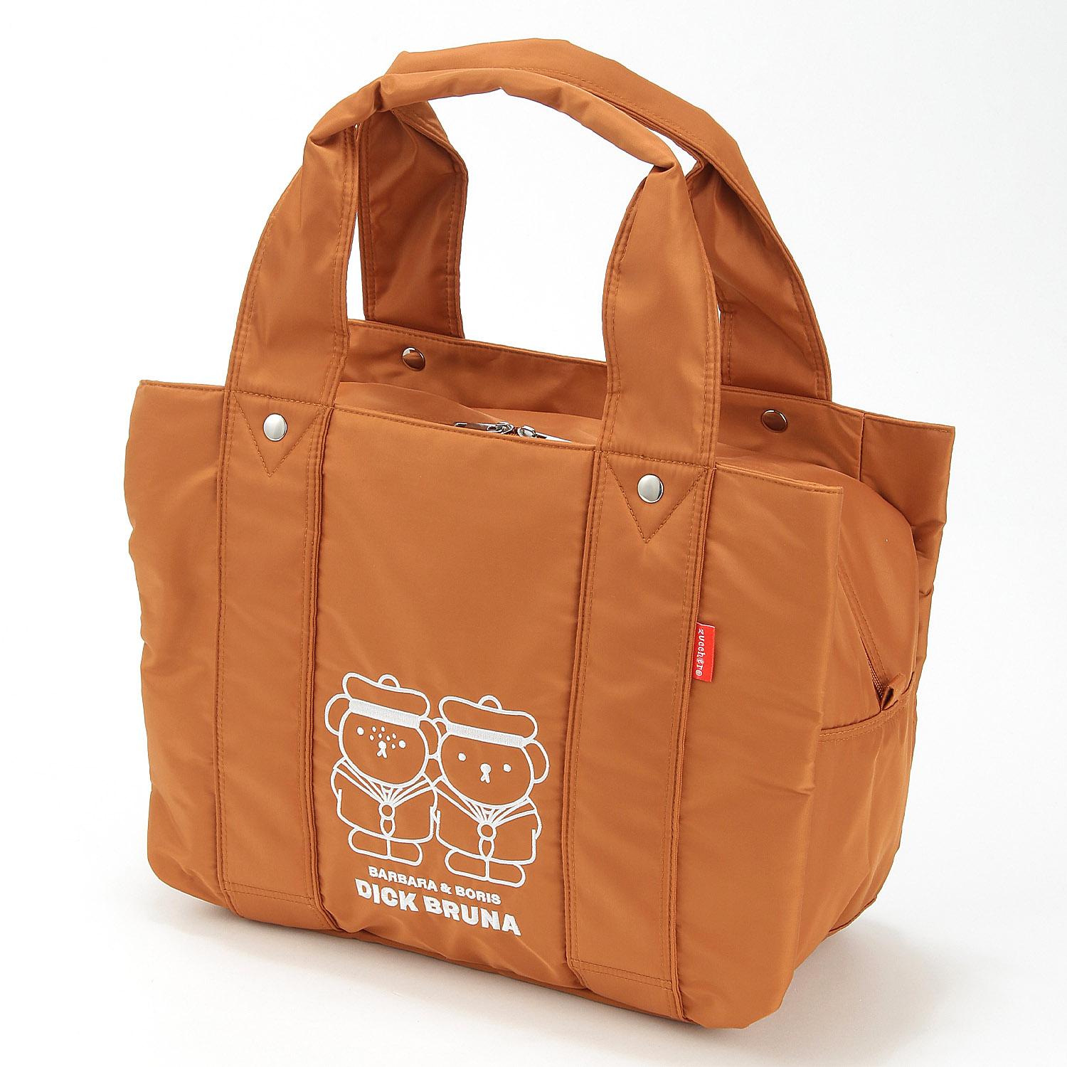 Zucchero × Miffy Boris and Barbara Embroidered Tote Bag - Brown