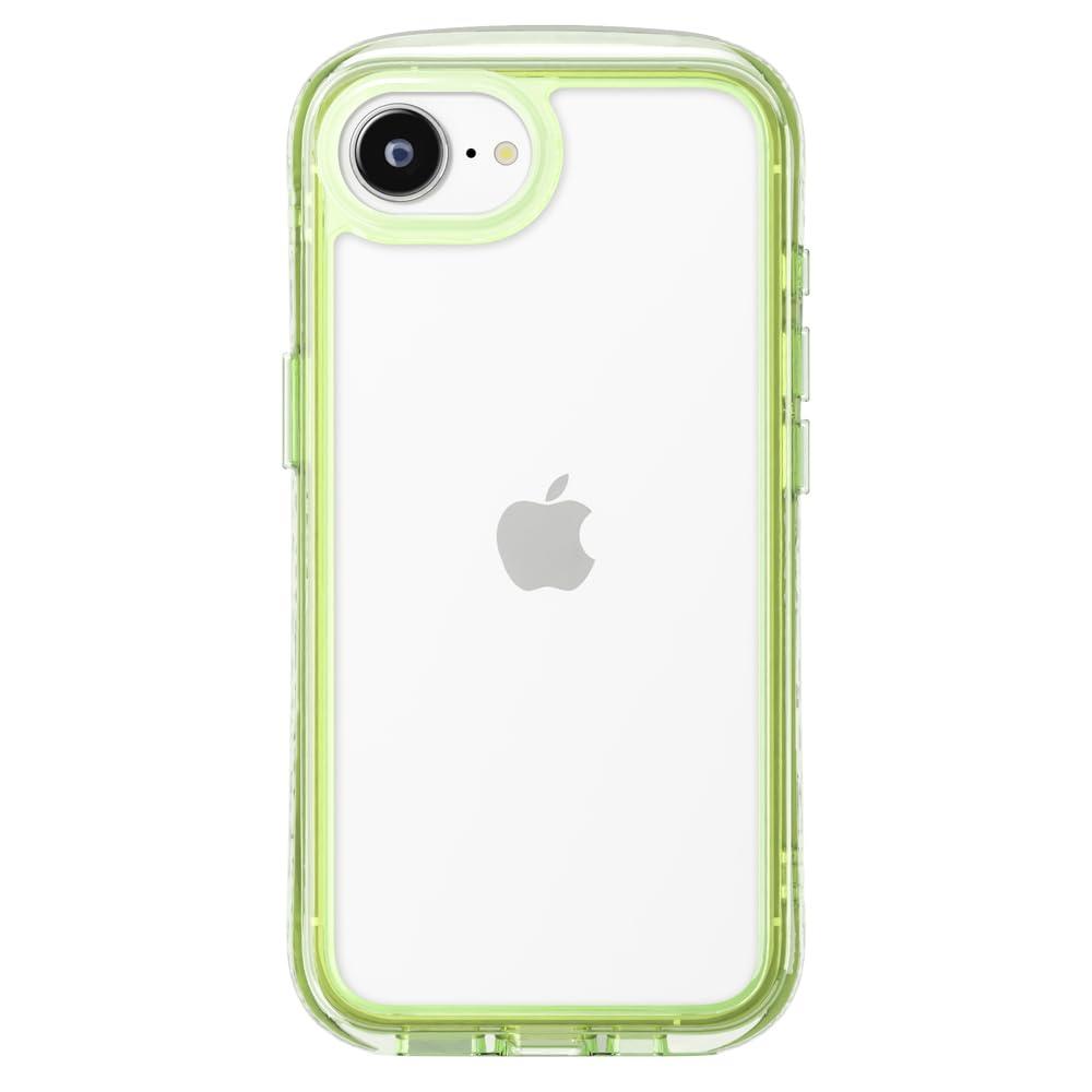 PGA iPhone 16e Air Cushion Case 360-degree air cushion structure protects iPhone from impact Neon Green PG-25KAR06GR