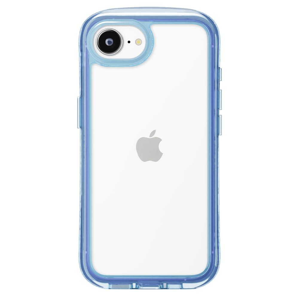 PGA iPhone 16e Air Cushion Case 360-degree air cushion structure protects your iPhone from impact Neon Blue PG-25KAR07BL