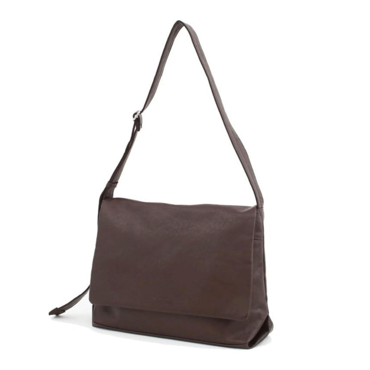 Legato Largo Uniplane Shoulder Bag, Dark Brown