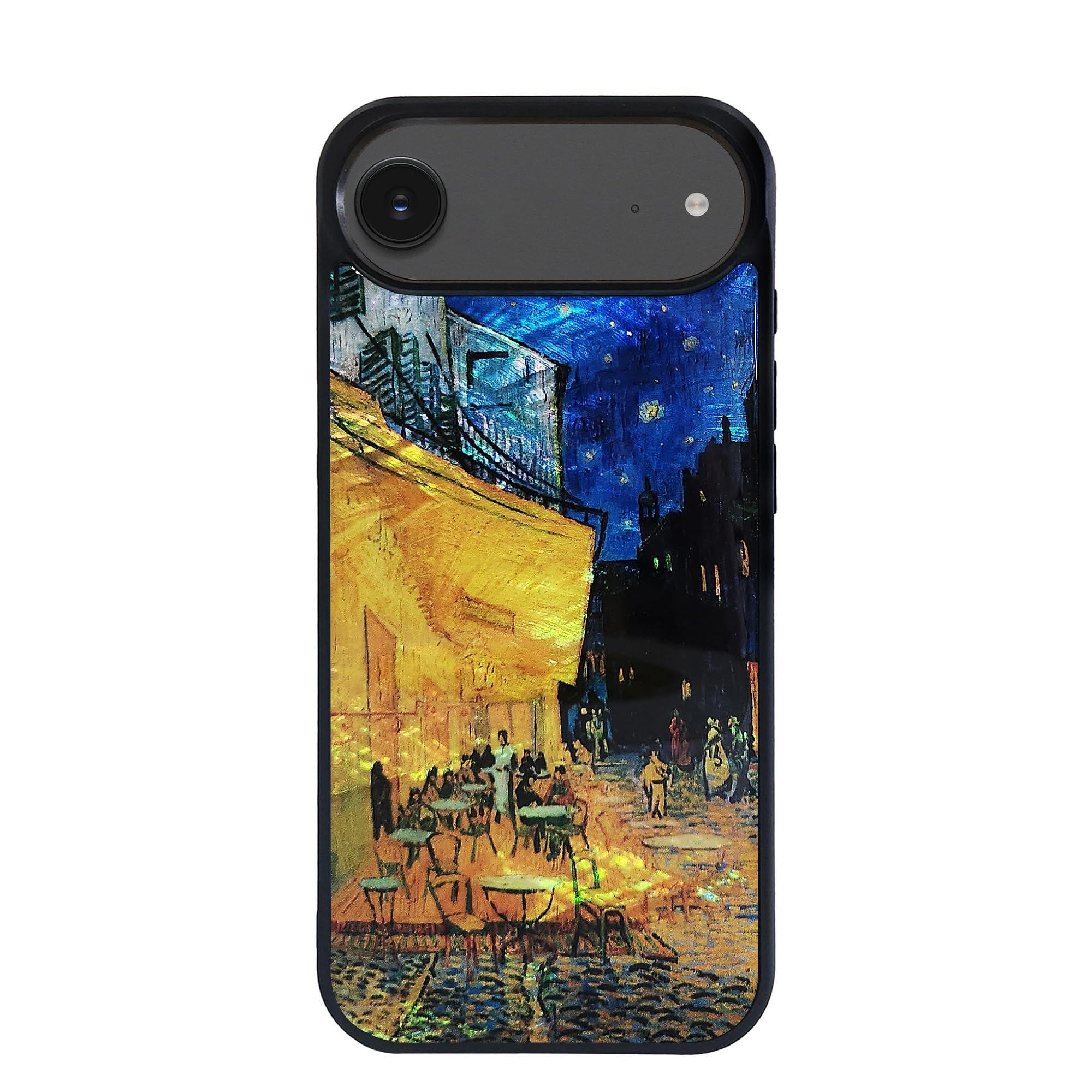 ikins Natural Shell Case for iPhone 17 Air Night Cafe Terrace I28107i17A