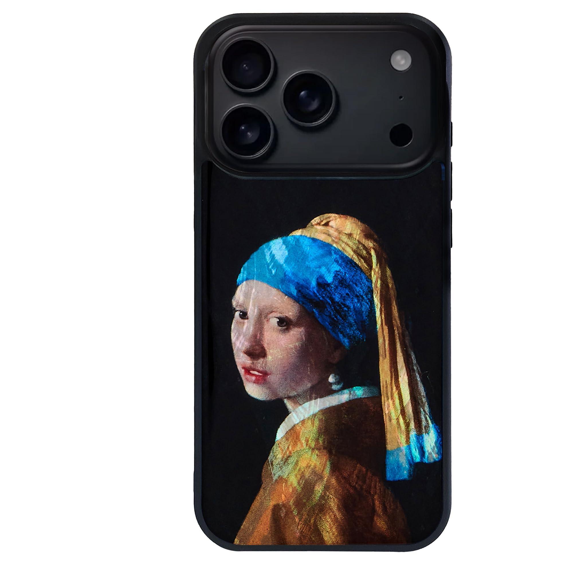 ikins Natural Shell Case for iPhone 17 Pro Max Girl with a Pearl Earring I28121i17PM