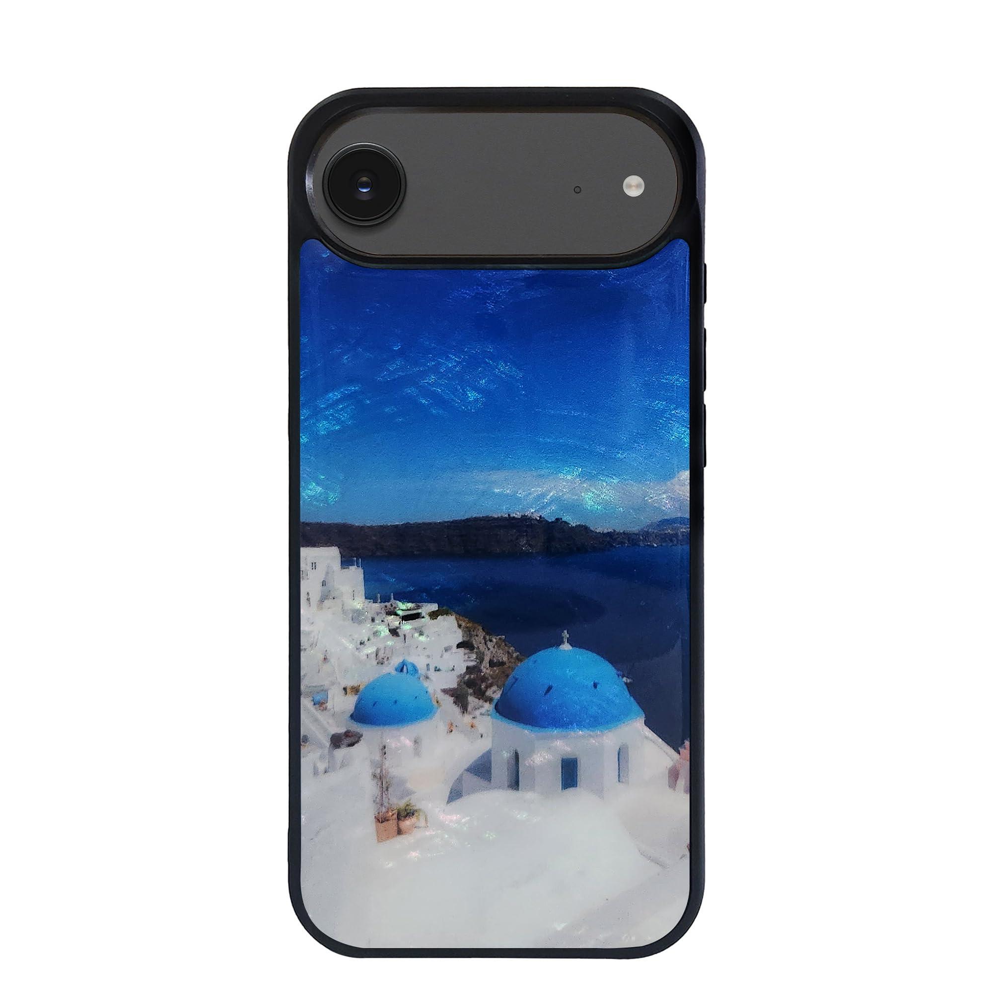 ikins Natural Shell Case for iPhone 17 Air Santorini Island I28135i17A