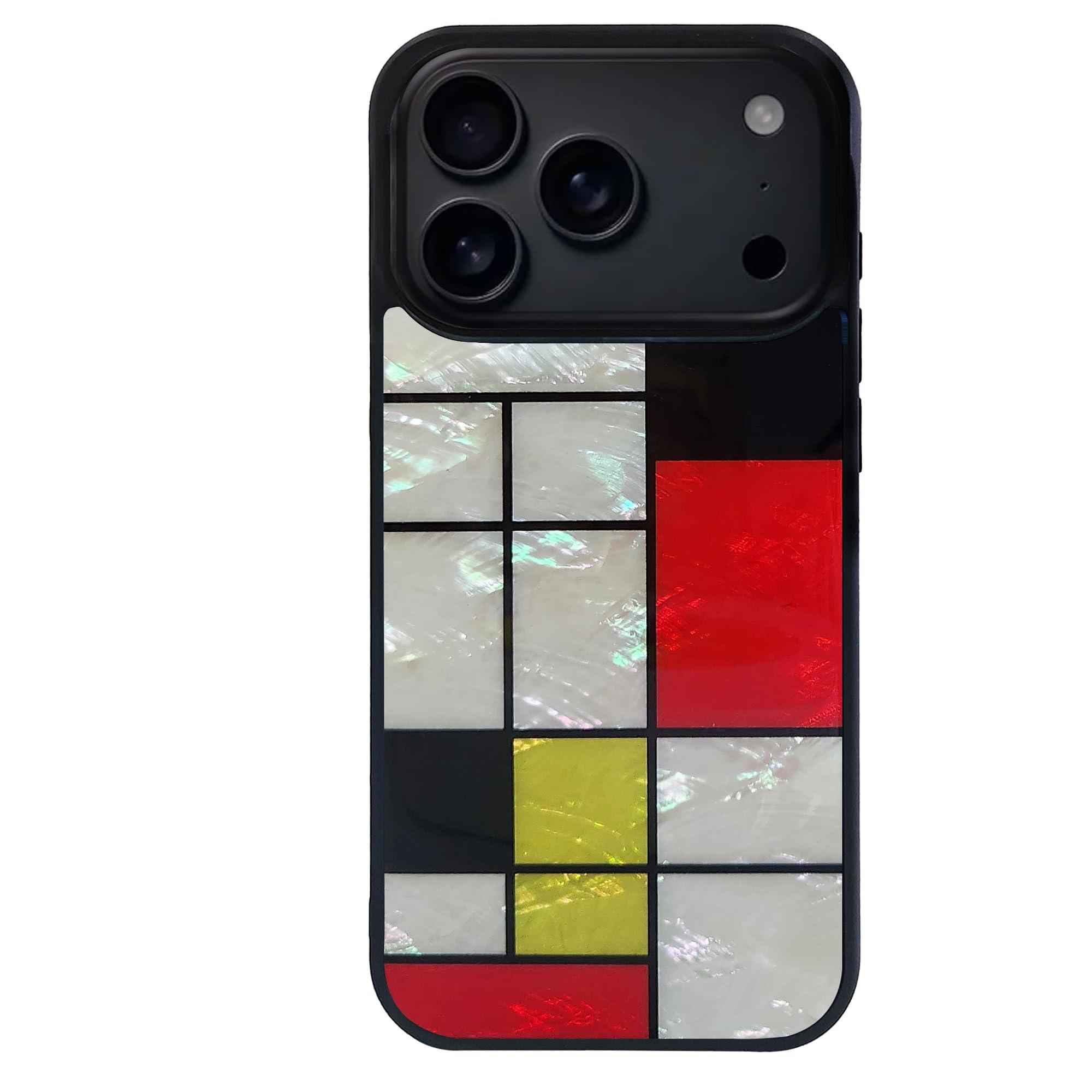 ikins Natural Shell Case for iPhone 17 Pro Max Mondrian I28140i17PM