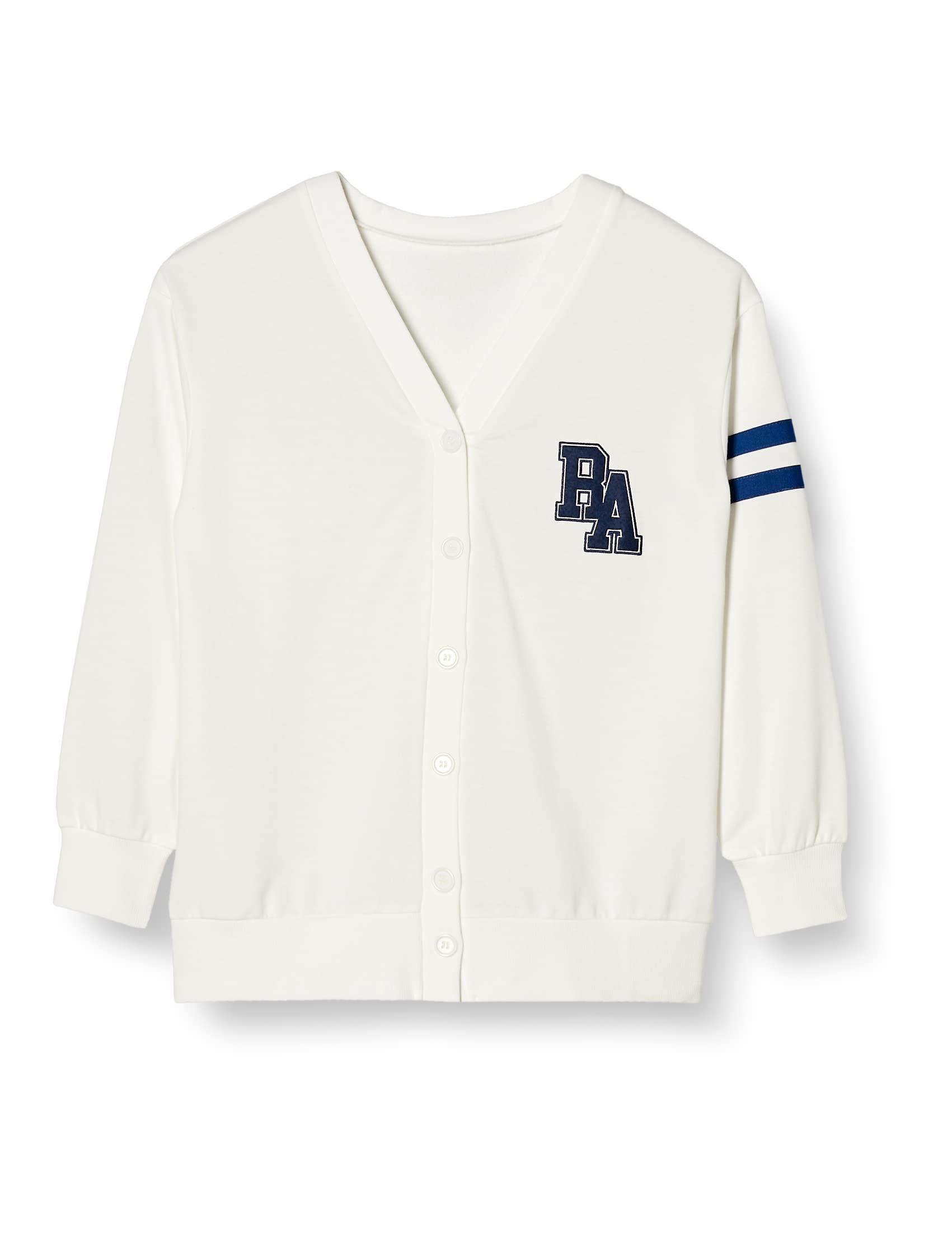 [Repipi Armario] Sweat Cardigan with Logo Patch and Two Stripes 142827 Girls WT 140