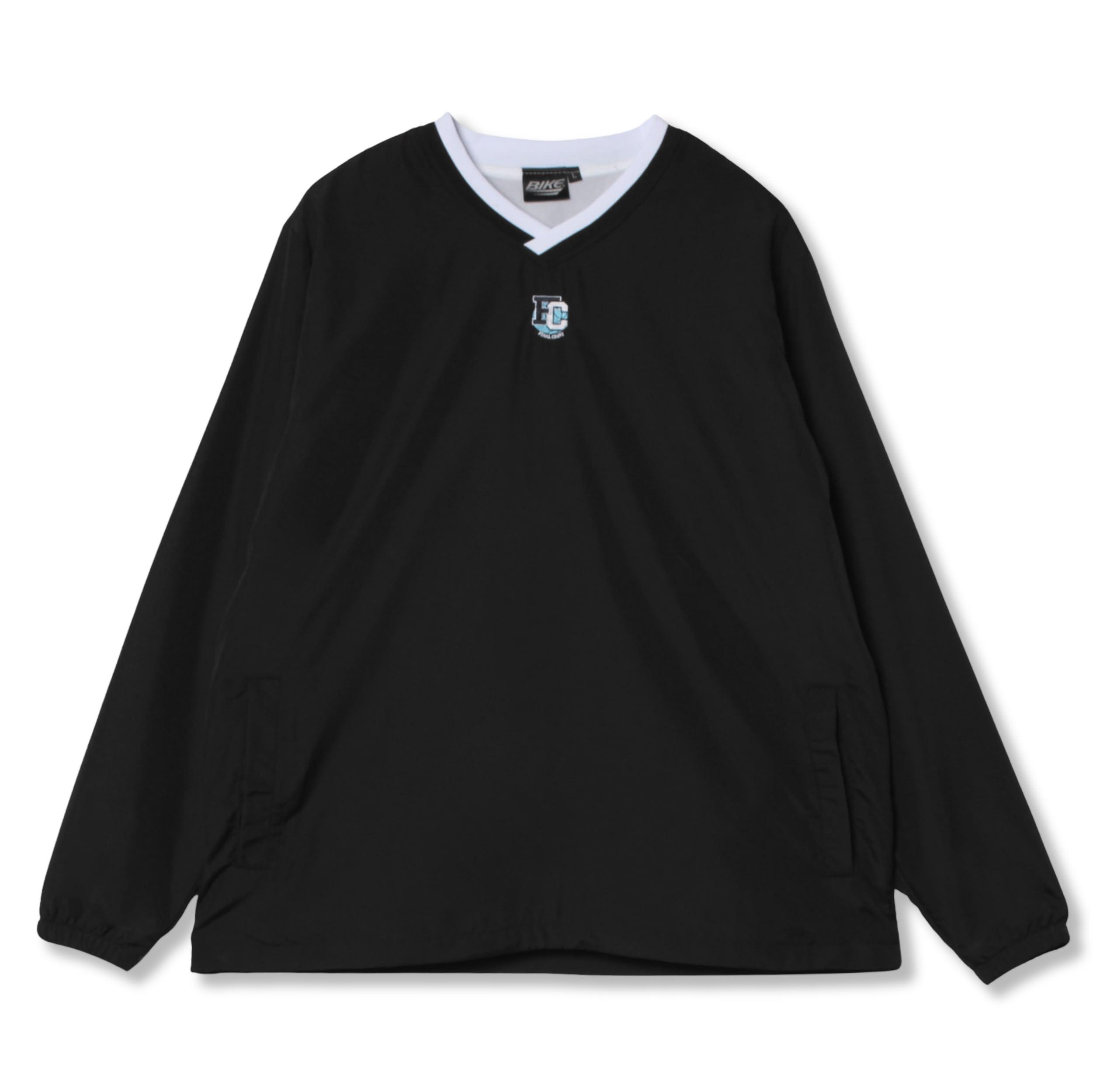 V-neck windbreaker jacket