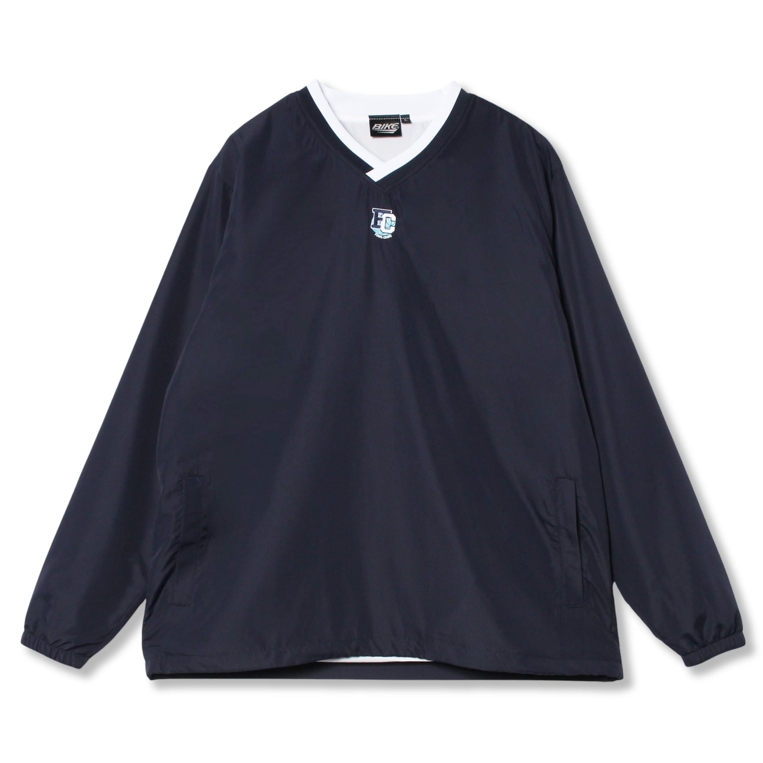 V-neck windbreaker jacket