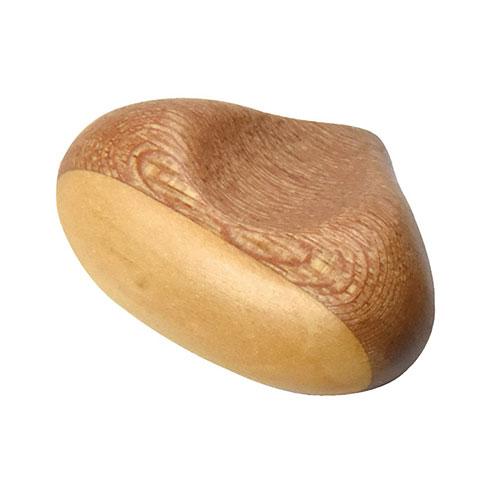 Yamaco Yumi Commercial Use Wooden Chestnut-Shaped Chopstick Rest Light Brown yamaco08900X10