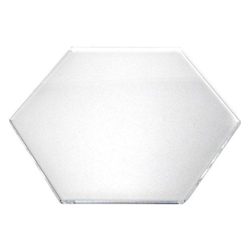 Japan Trust Technology Hex Display Plate 80 Ideal for displaying mini cars and figures Acrylic construction Plain clear AC-HEXDP80-000X5
