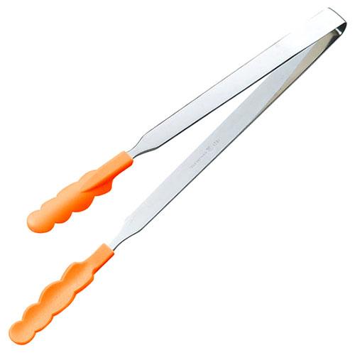 Tanabe Hardware N Antibacterial Heat-Resistant Color Tong Slim (Large) 300mm Orange TK-1450X5