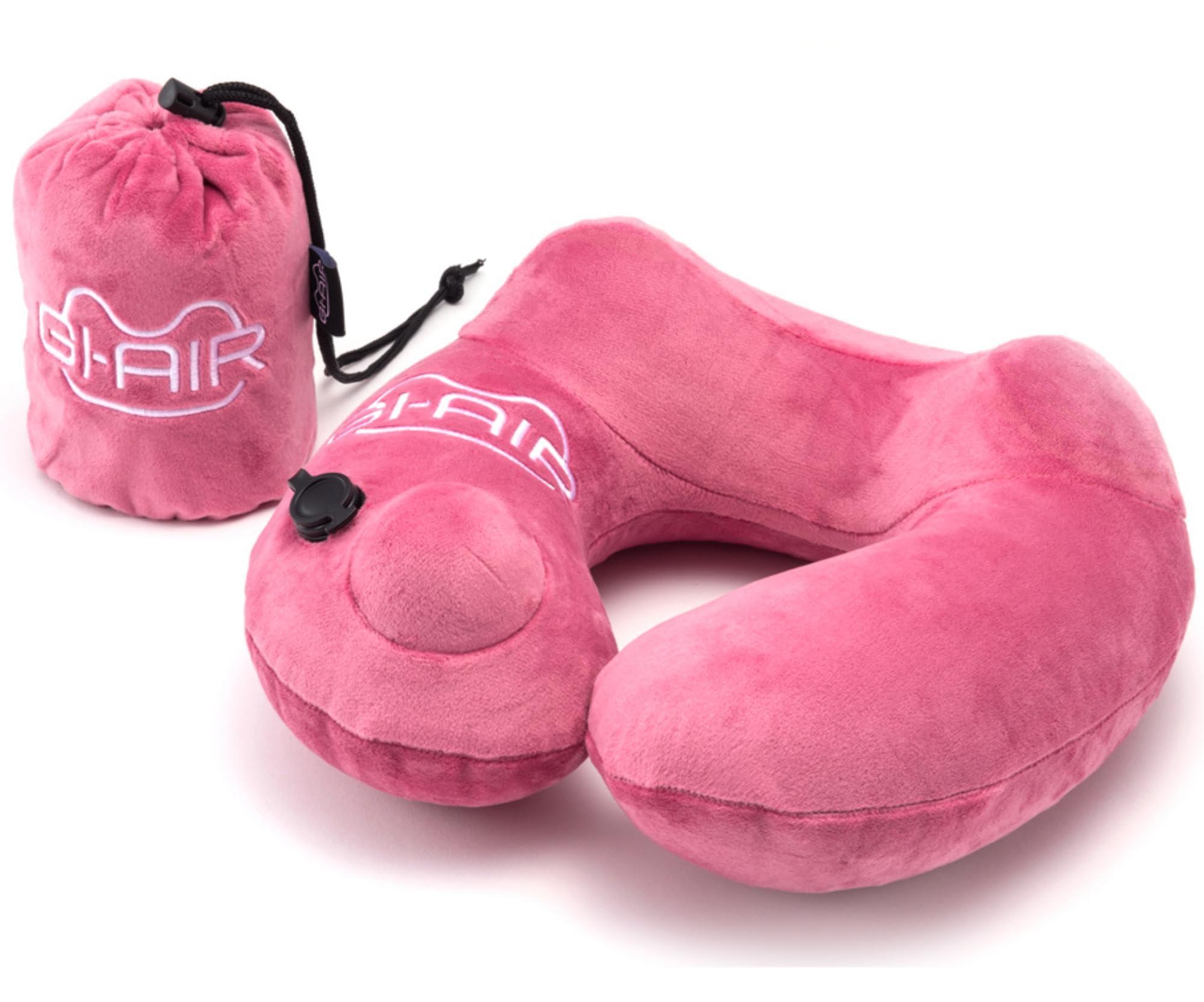 GI-AIR Pump-Style Neck Pillow/NHC-020 Ash Pink