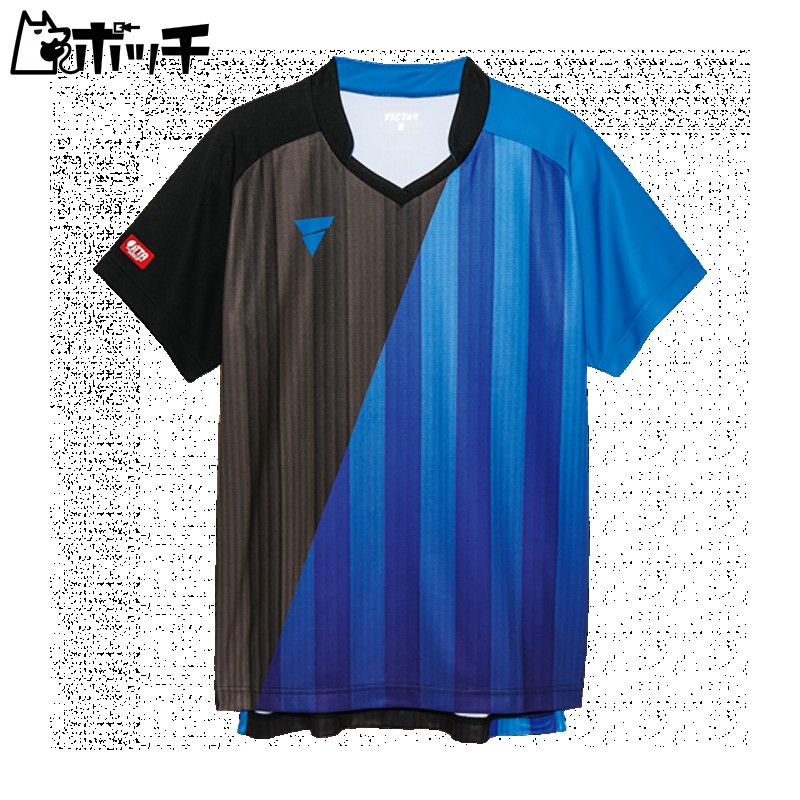 VICTAS Table Tennis Unisex Game Shirt Blue 4XL V-GS053 031466