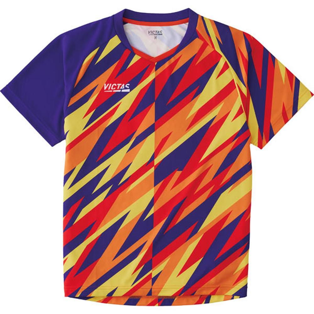 VICTAS Table Tennis Game Shirt & Pants Fragment Game Shirt Yellow (3000) M 612311