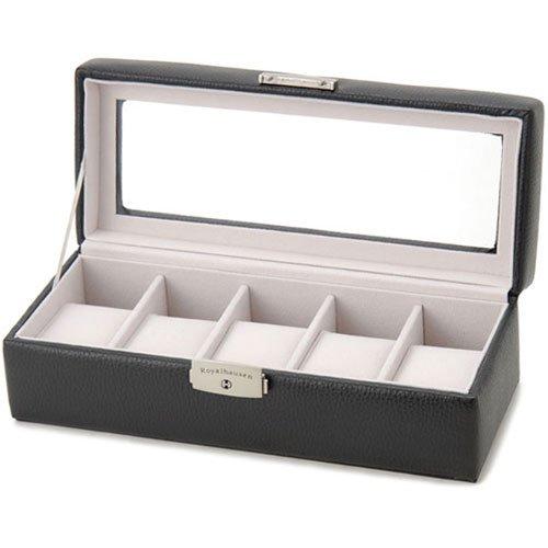 Royal Hausen Watch Storage Case Genuine Leather Holds 5 Watches Safely Store Your Precious Timepieces 189994
