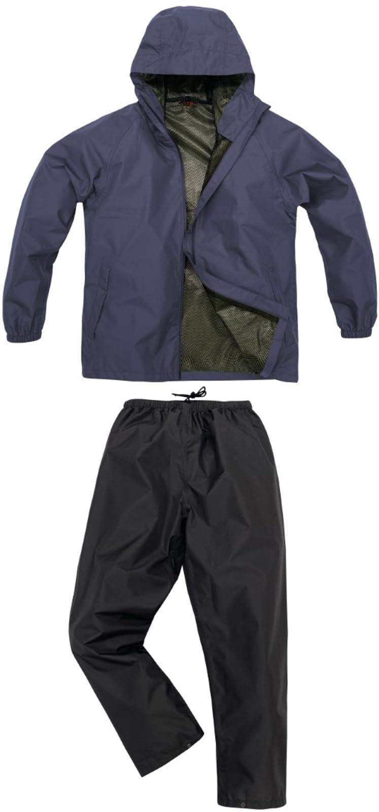 [KOSIN RUBBER] B-1000 LIGHT Rain Suit Storm Buster H1000BA Navy S