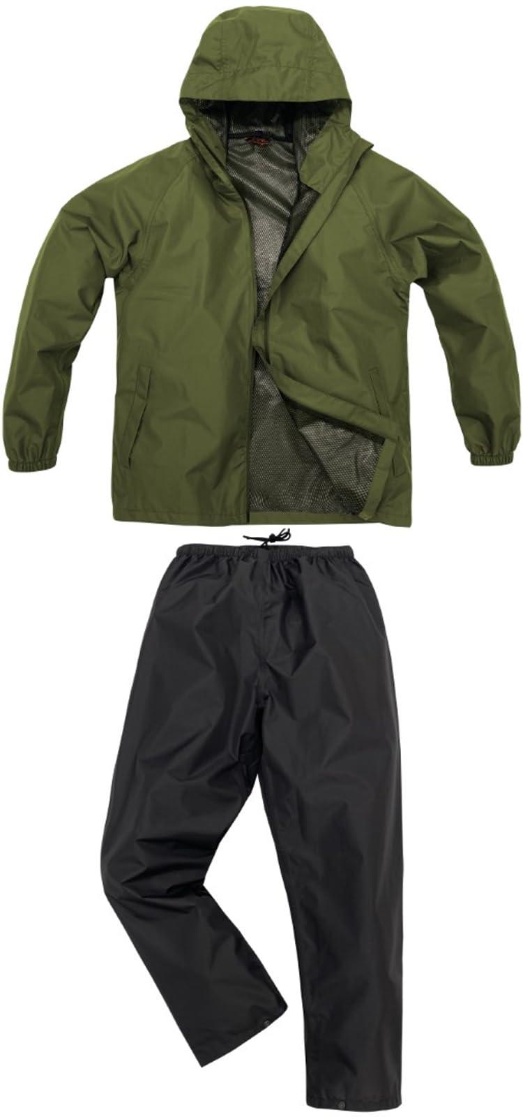 [KOSIN RUBBER] B-1000 LIGHT Rain Suit Storm Buster H1000BB Khaki L
