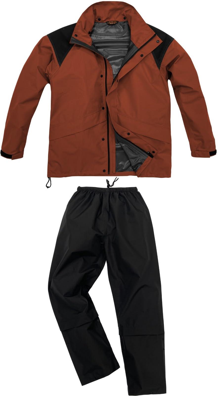 [KOSIN RUBBER] B-1300 ODR Breathable LIGHT Rain Suit Storm Buster H1300BC Red 3L