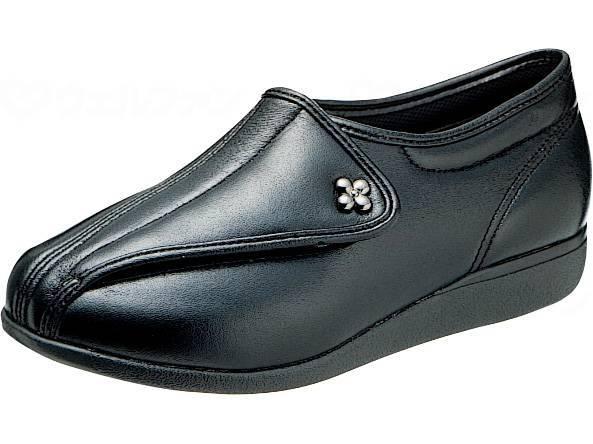 [Kaiho Shugi] Care Shoes Single Shoe Sale (Left Foot) KHS L011 (Left) Women's Black Smooth 22.5 cm 3E