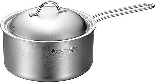 Yokoyama Tsubame Juku Craftsmanship “Clover” 3-Layer Single-Handle Pot 18cm EJSA-800