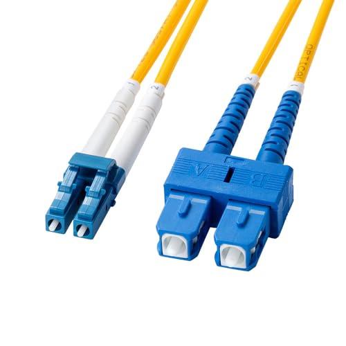 Sanwa Supply Reinforced Glass-Type Fiber Optic Cable Single Mode・LC×2-SC×2・2m HKB-HLCSC1-02