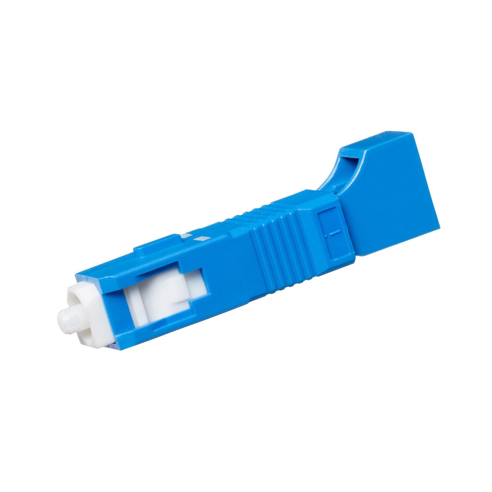 Sanwa Supply Optical Conversion Adapter SC Male to LC Female, Single Mode, Blue HAD-SCLCF-SM