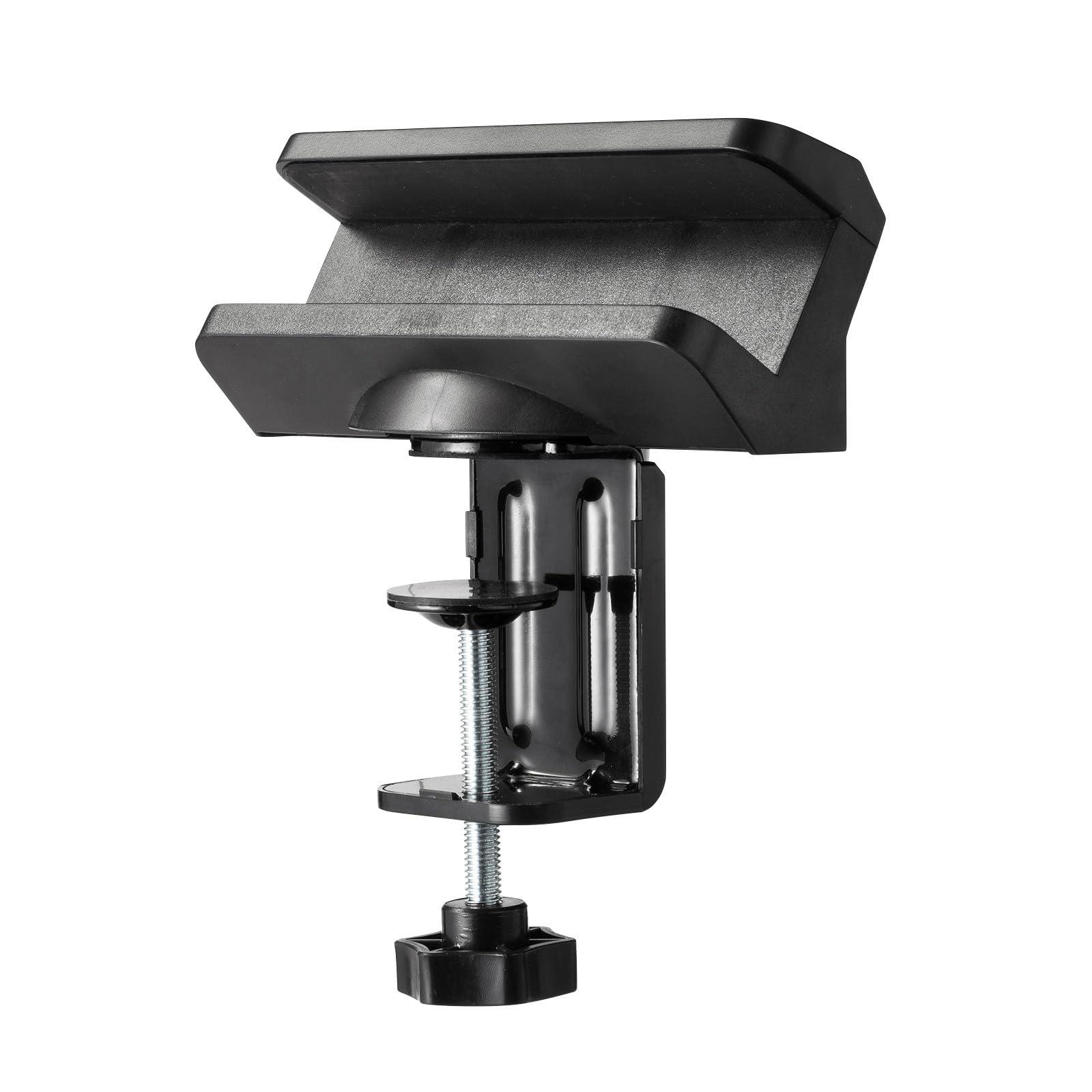 Sanwa Supply Power Strip Holder Clamp Type 180-Degree Rotation Telescopic Compatible Black TAP-CLAMP1BK