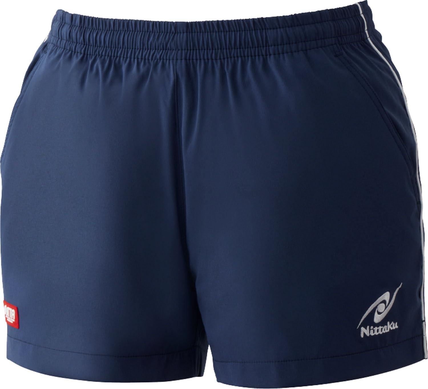 [Nittaku] Table Tennis Game Pants Winkle Shorts 2 J.T.T.A. (Japan Table Tennis Association) Official NW2519 Navy L