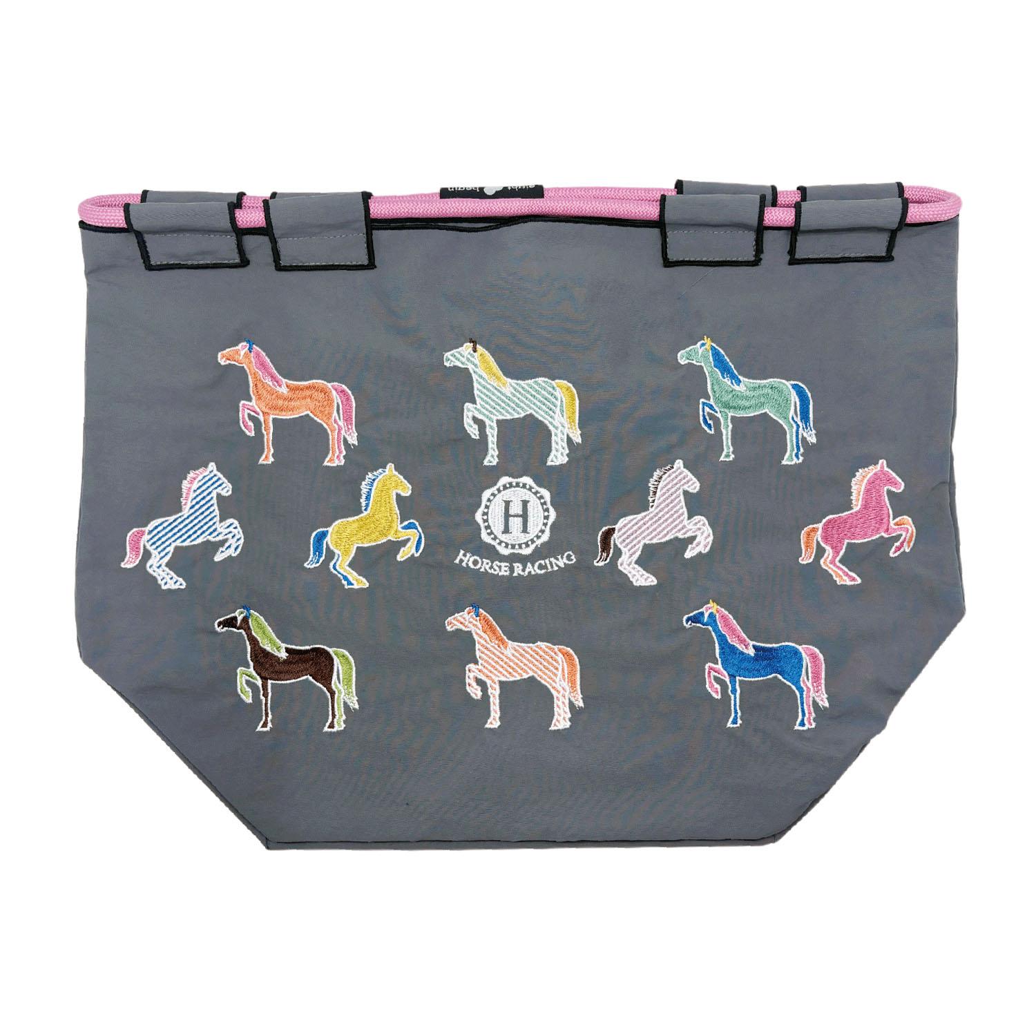 Embroidered Bag 8BeginBag S Horse Racing