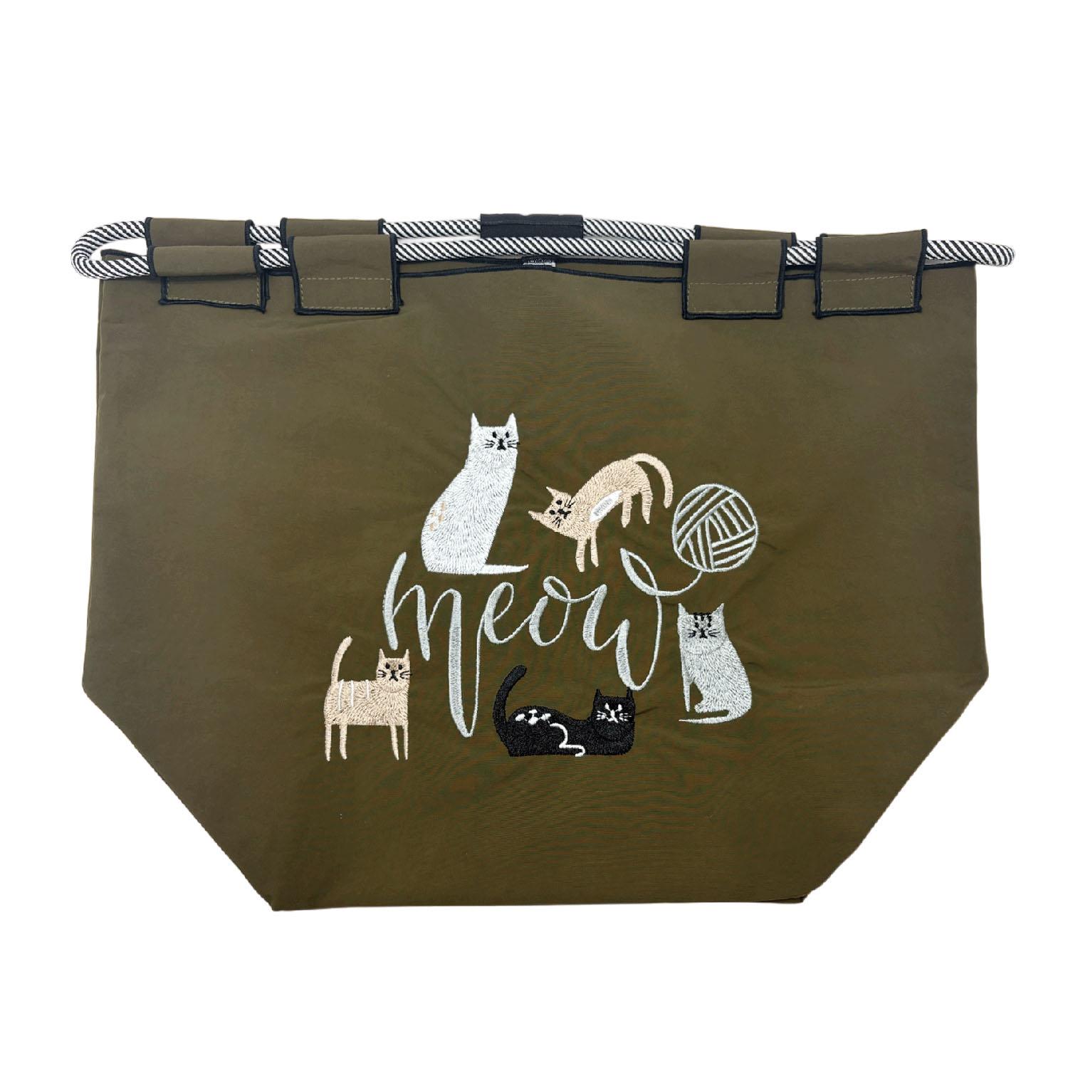 Embroidered Bag 8BeginBag S Miao Cat