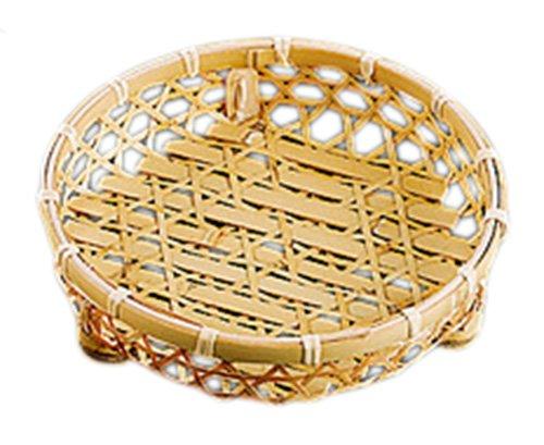 Yamaco Yumi Commercial Use Bleached Bamboo Appetizer Basket with Stand 7 Sun yamaco23375