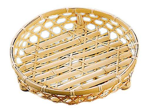 Yamaco Yumi Commercial Use Bleached Bamboo Appetizer Basket with Stand, 3 Shaku yamaco23379