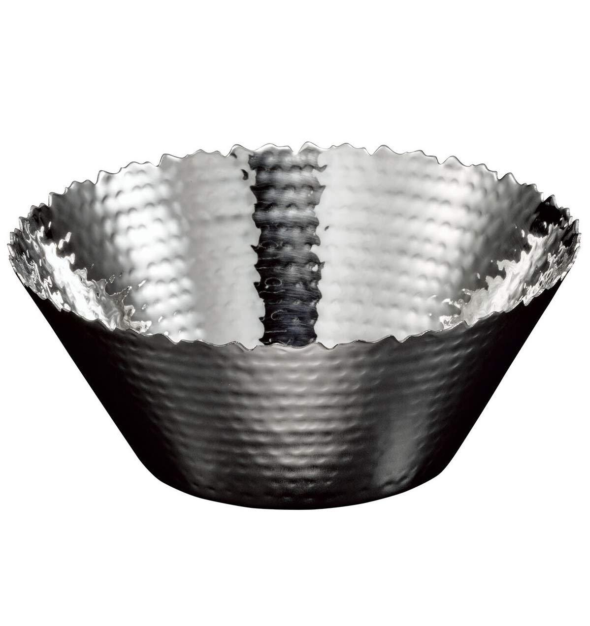 Yamaco Yumi Commercial Use Stainless Hammered Finish Salad Bowl L yamaco23982