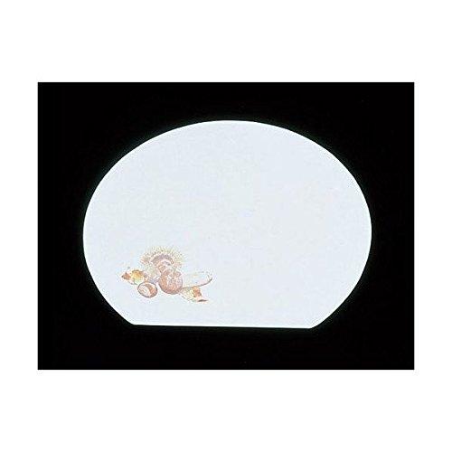Yamaco Yōbi Commercial Use 3-Shaku Half-Moon Cloud Dragon Washi Kaiseki Mat, Withered Simplicity: Matsutake and Chestnut (100 Sheets) yamaco65218