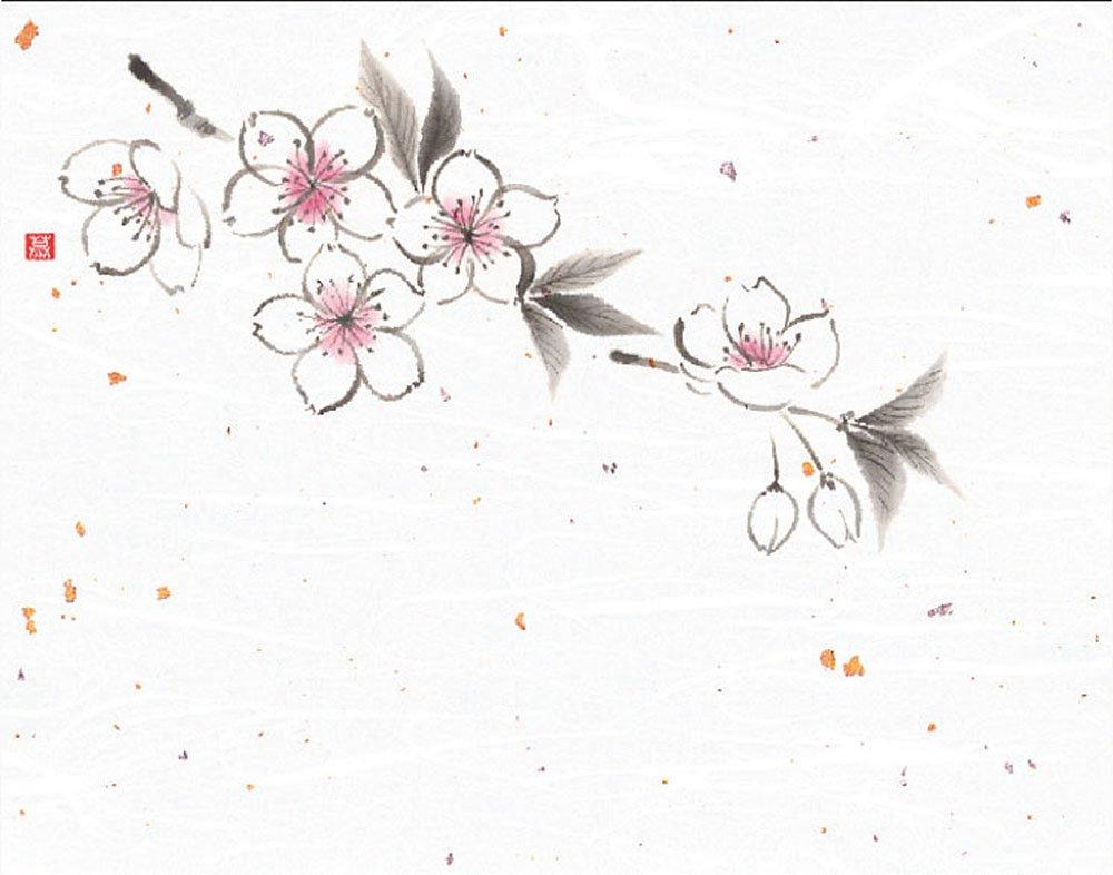 Yamaco Yumi Commercial Use 4x5-inch Floral Design Sakura (100 sheets) yamaco65967